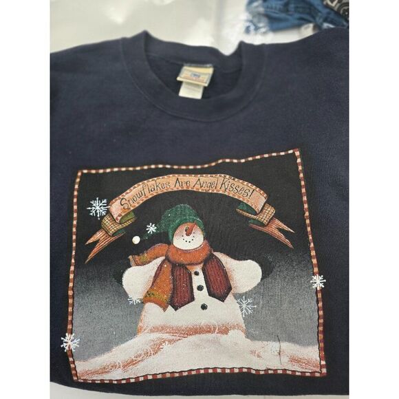 Vintage Christmas Sweatshirts Set of 3 XL By Endless Designs, Jerzees & Lee - Picture 6 of 7